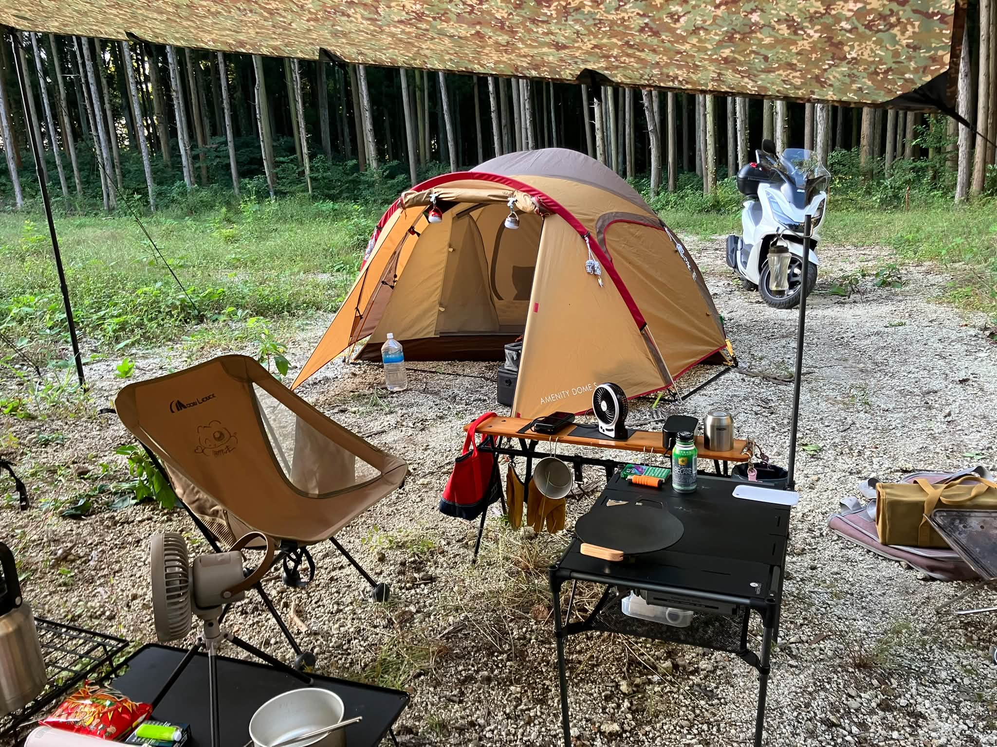 前回と同じ東神楽のキャンプ場にて1泊🏕 去年の秋に格安で買った