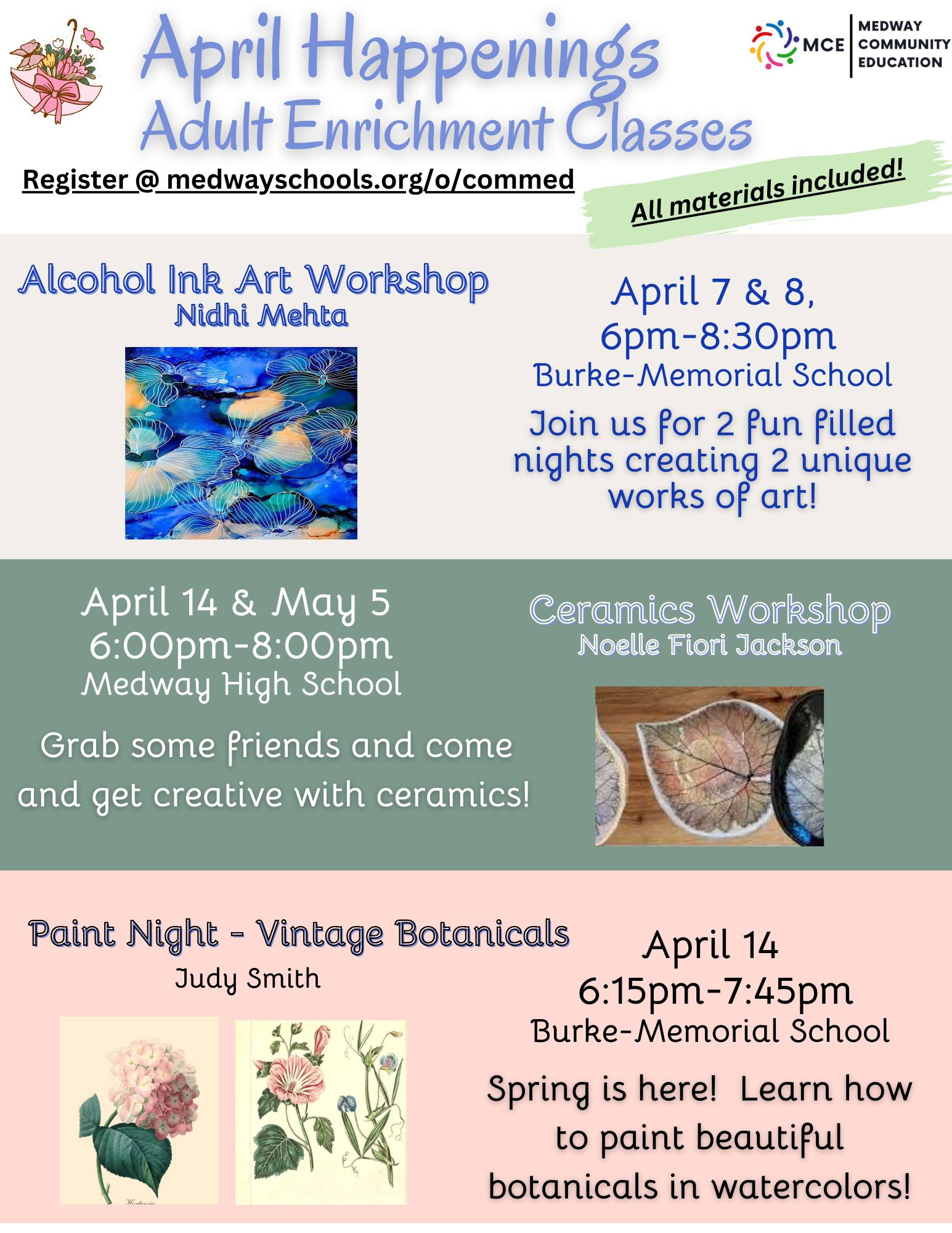 Medway - 🌷 April Happenings 🌷 New month, new skills! Dive into a world ...