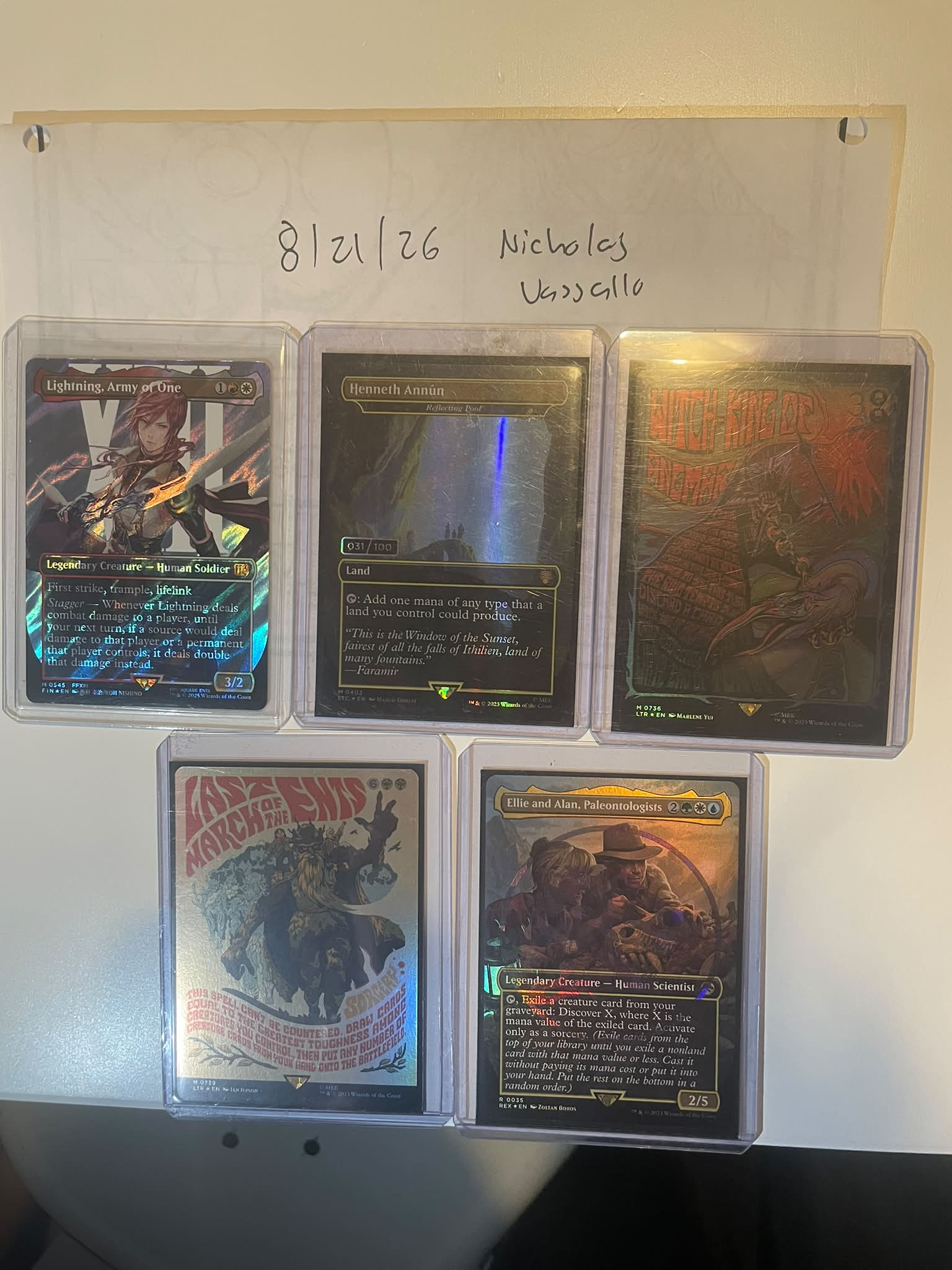 All cold foils Attack of the Vine - 54 cards total. PM me if
