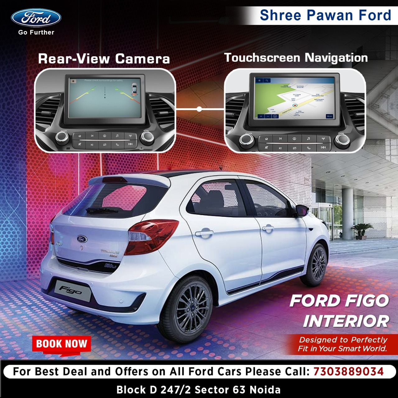 Ford Figo's Rear-View camera gives you... - Shree Pawan Ford