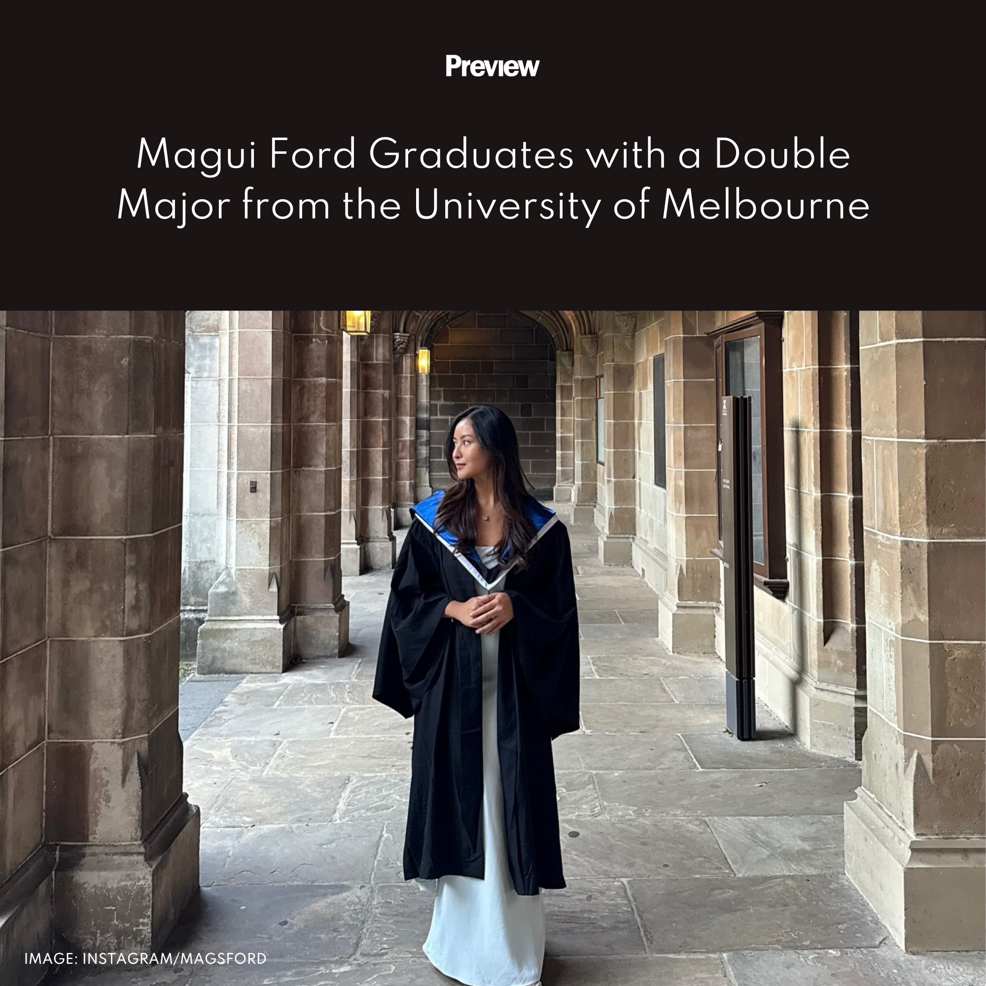Preview.ph - #MaguiFord has officially graduated from Australia's top ...