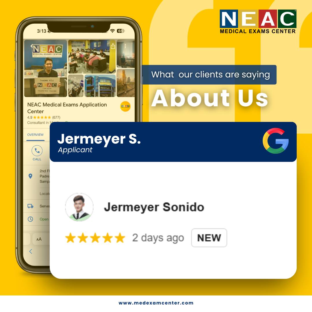 NEAC Medical Exams Application Center | Manila