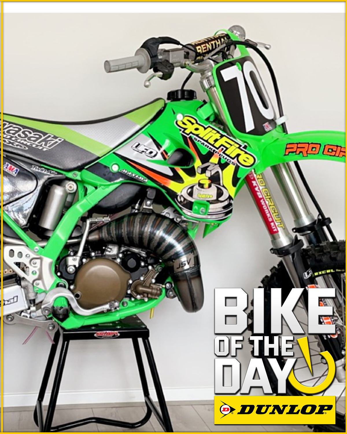 Jmart522's 2021 Kawasaki KX250F is the Bike of the Day. For a