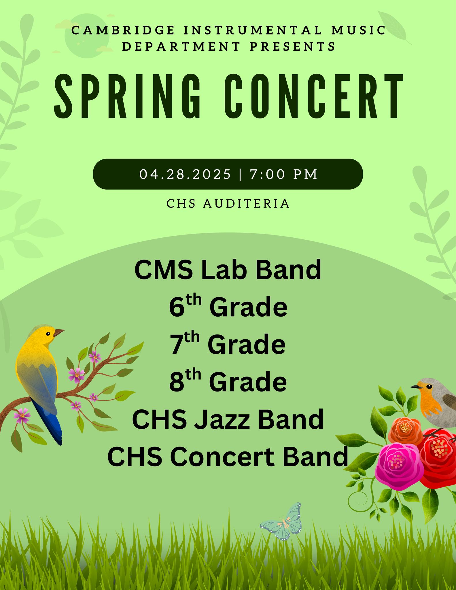 🎶 Save the Date! Join us... - Cambridge Bobcat Band Program | Facebook