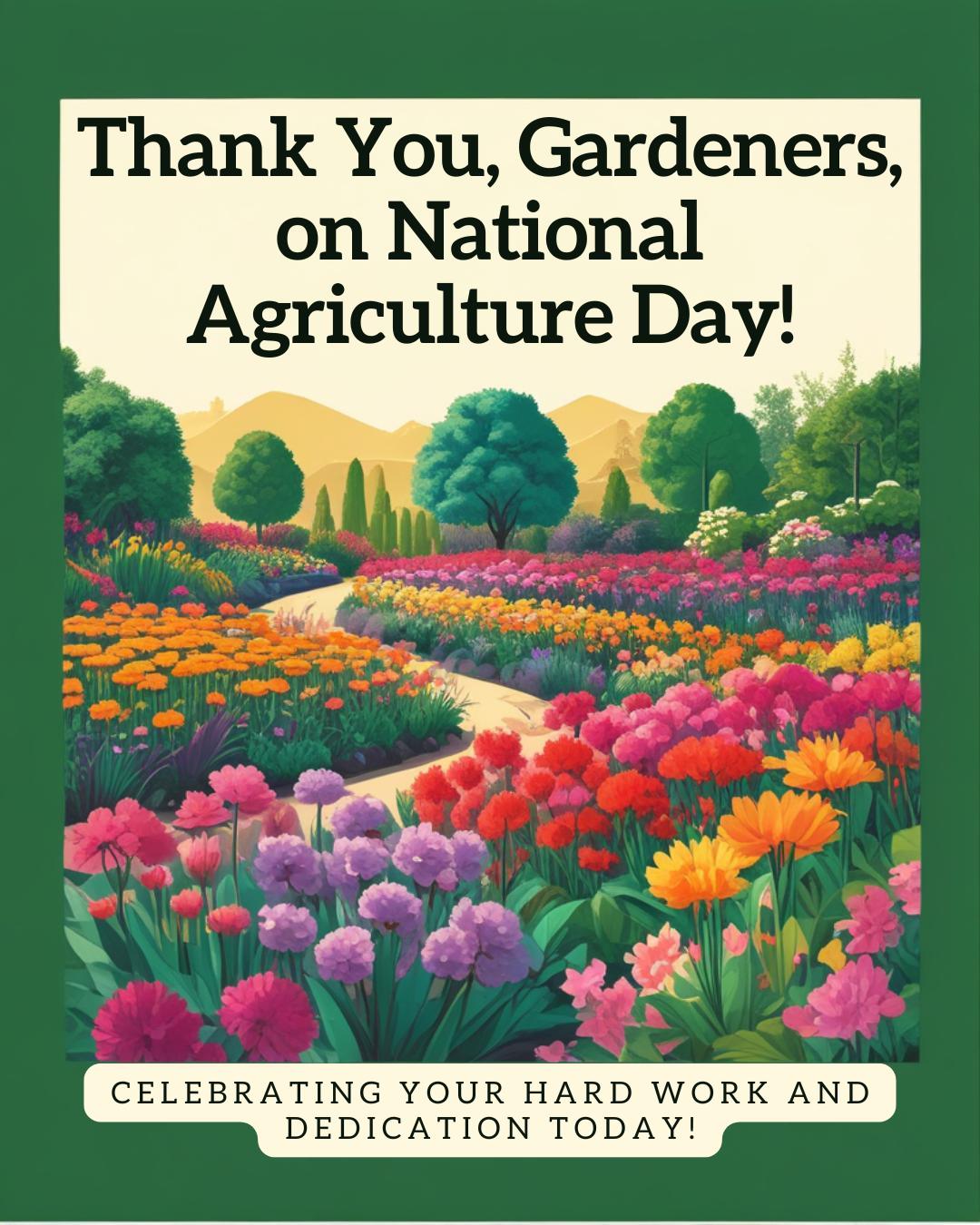 Sustainable - 🌾 Happy National Agriculture Day! 🌾 Today, we celebrate ...