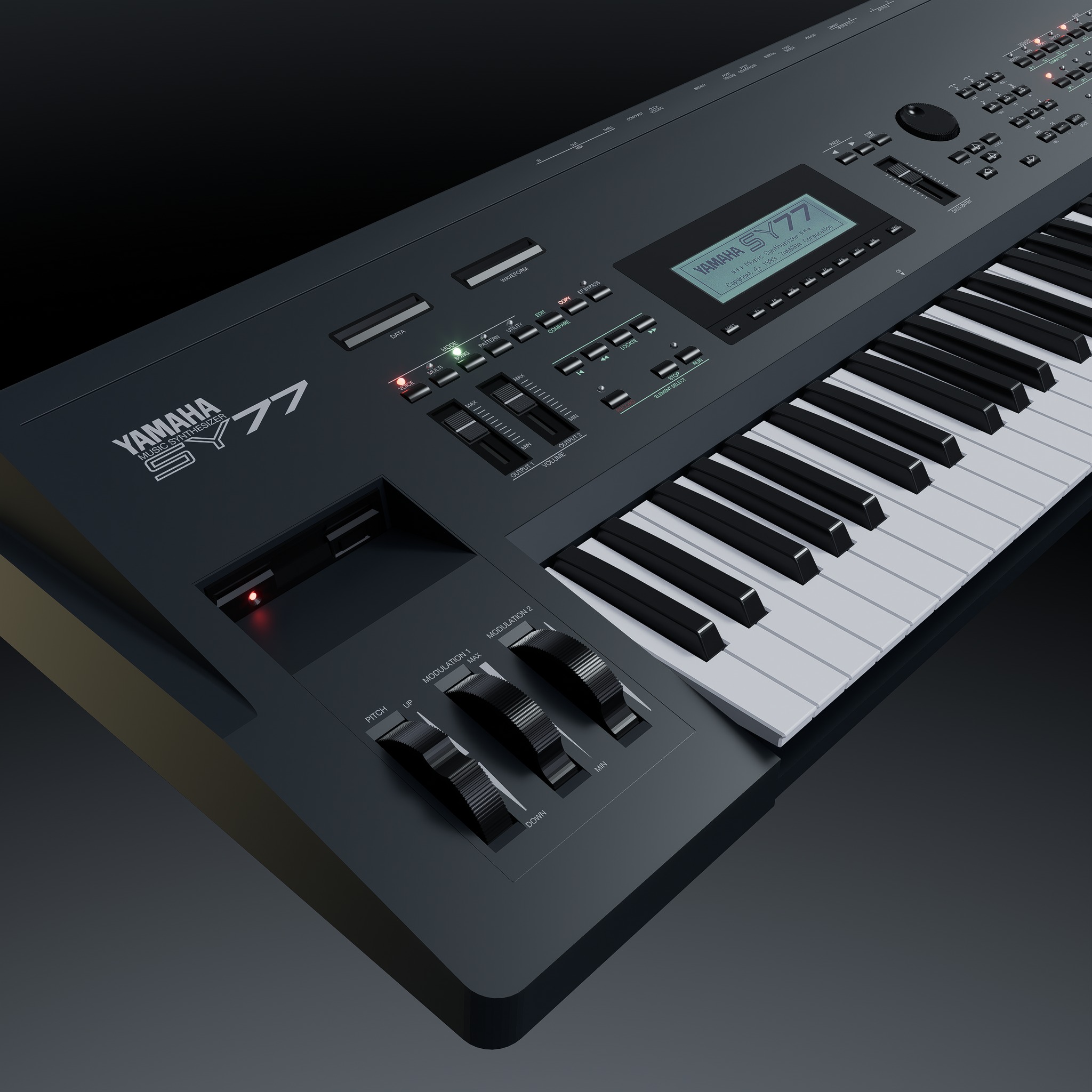 Refurbished Yamaha SY-77 synthesizer found