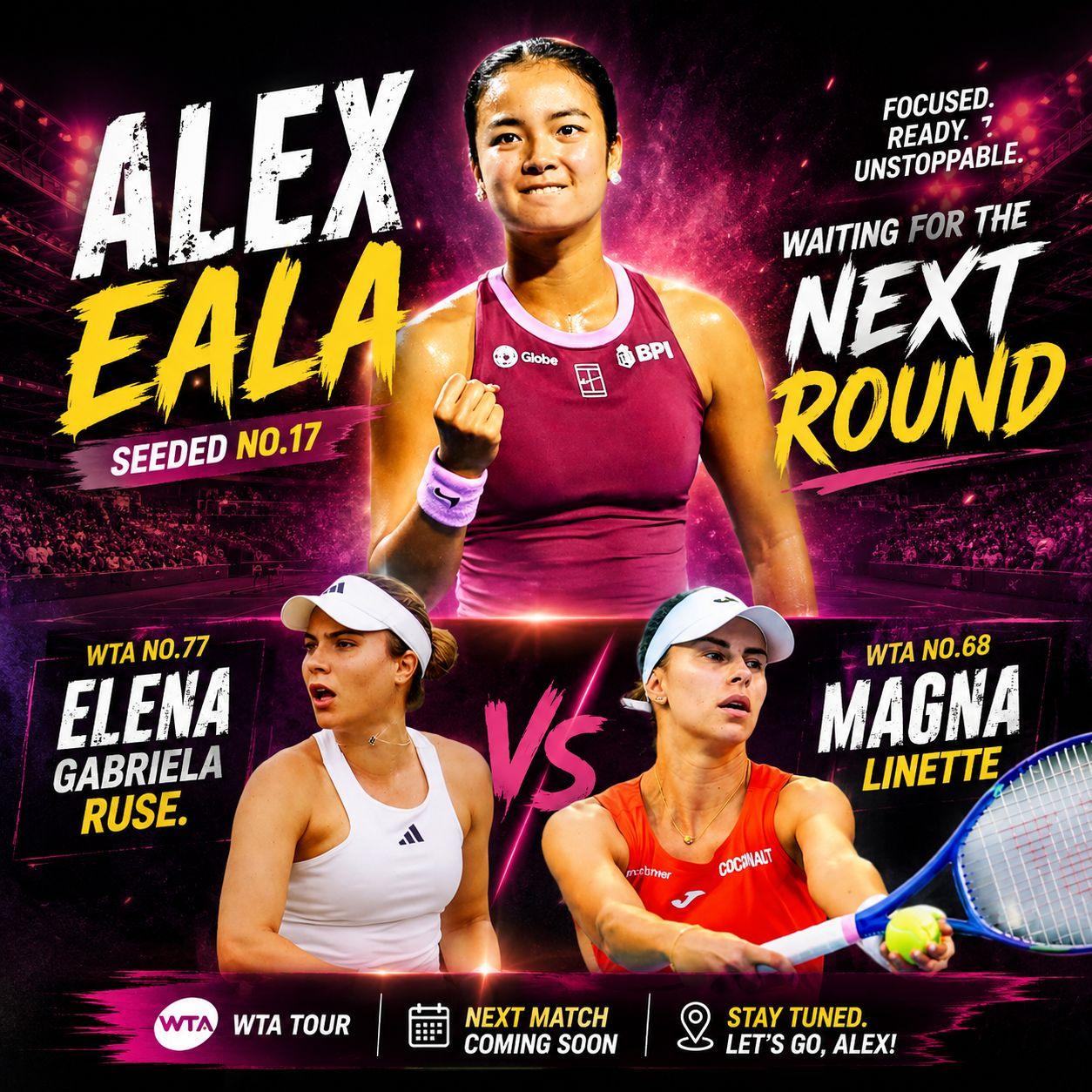 Romy - 🇵🇭 ALEX EALA STARTS HER CINCINNATI RUN IN R64! Good news