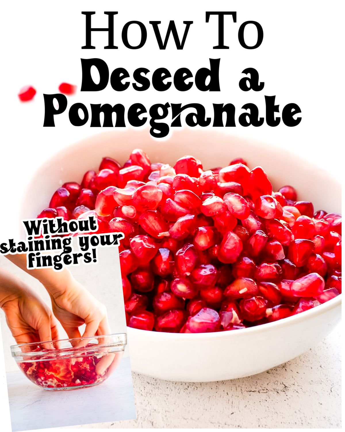 How to deseed a pomegranate the best... - Food, Folks and Fun