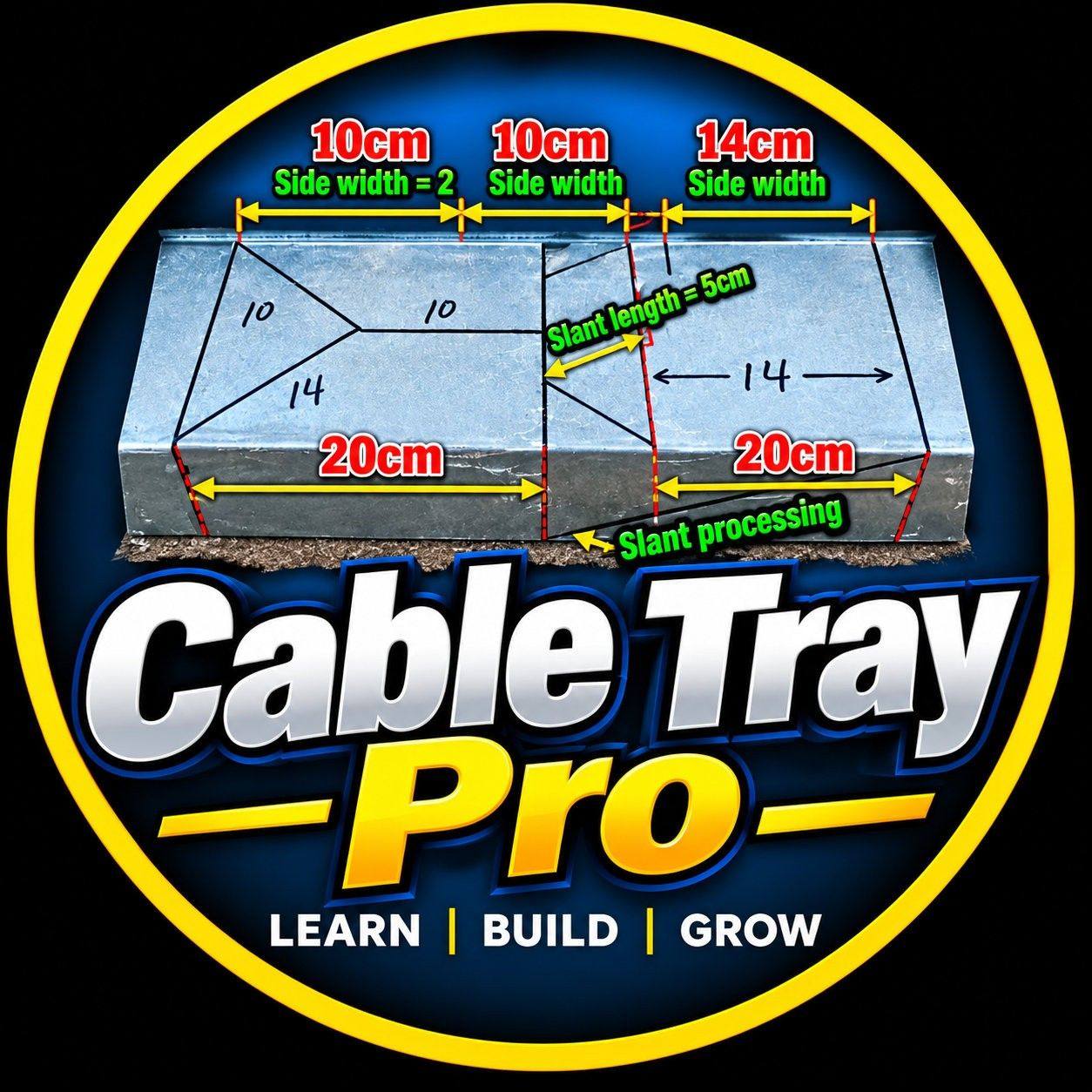 Cable Tray Elbow Making | Two 45° Bends with Reducer#CableTray # ...