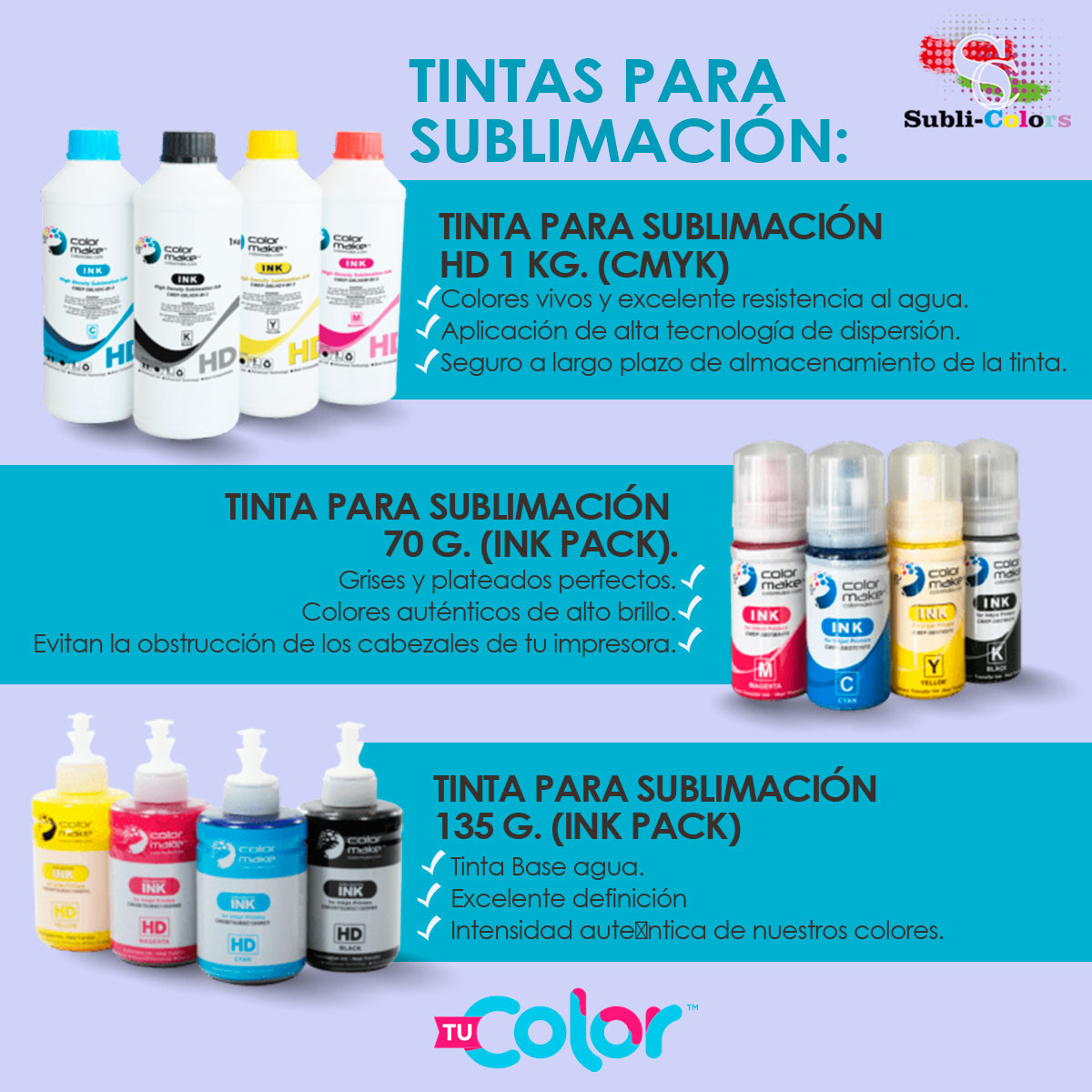 Subli-Colors - ⭐ TINTAS PARA SUBLIMACIÓN: 👉 Tinta para...