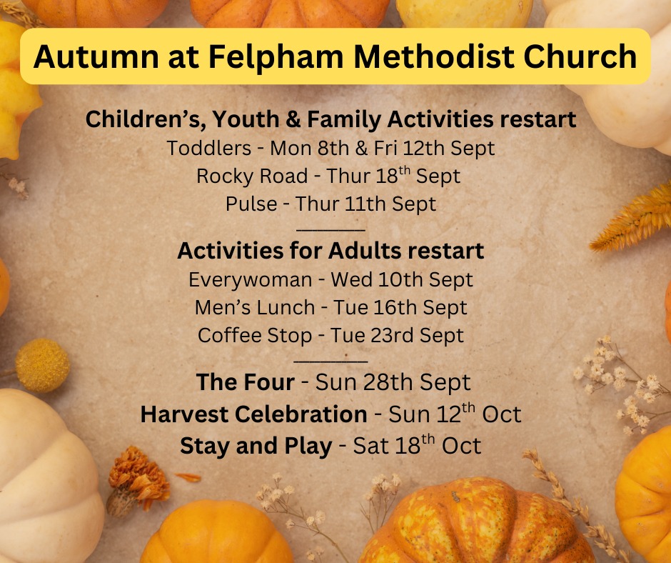 The programme with autumn... - Churches Together in Bognor | Facebook