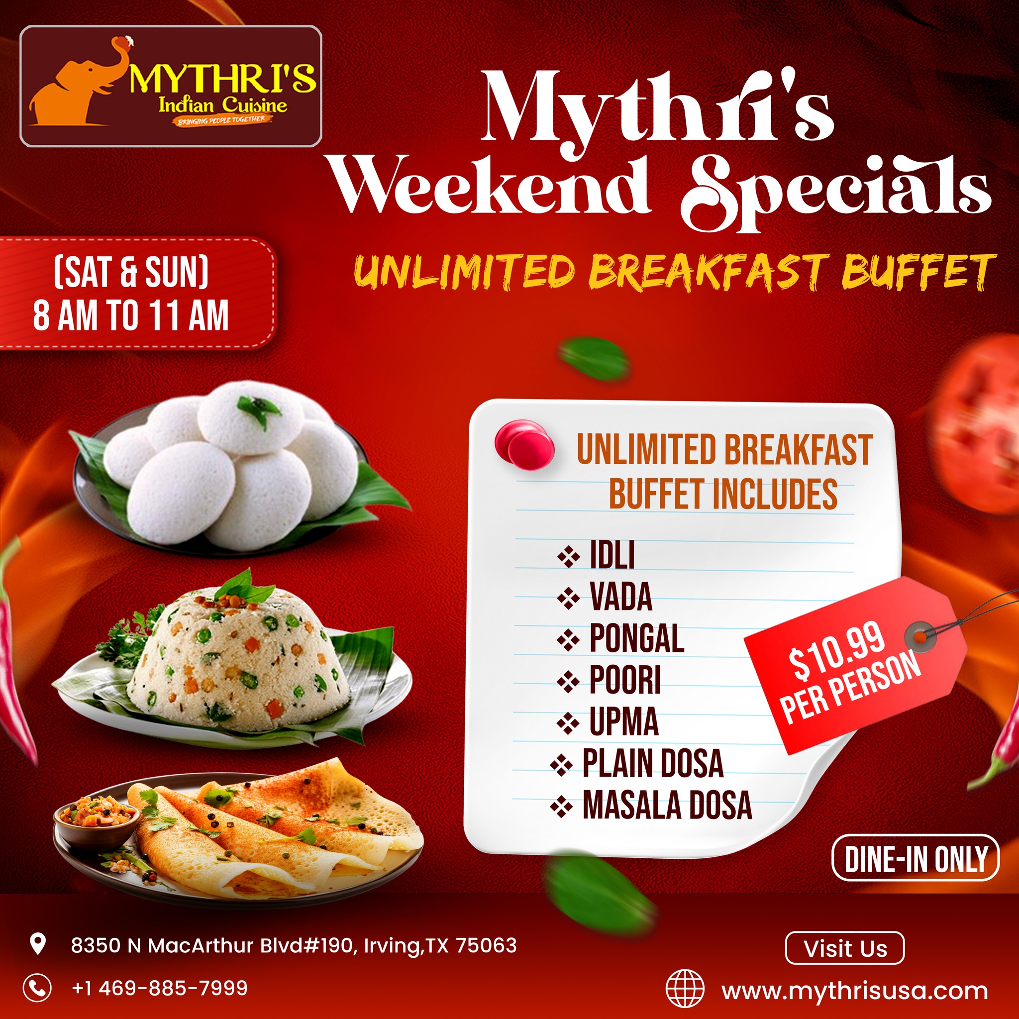 🌞 Rise and shine... - Mythris Indian Cuisine - Irving, TX | Facebook