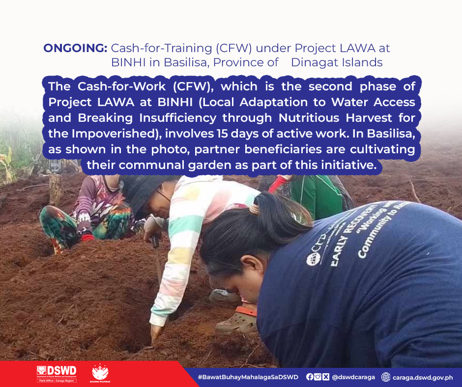 DSWD Caraga - ONGOING: Cash-for-Work (CFW) under Project... | Facebook