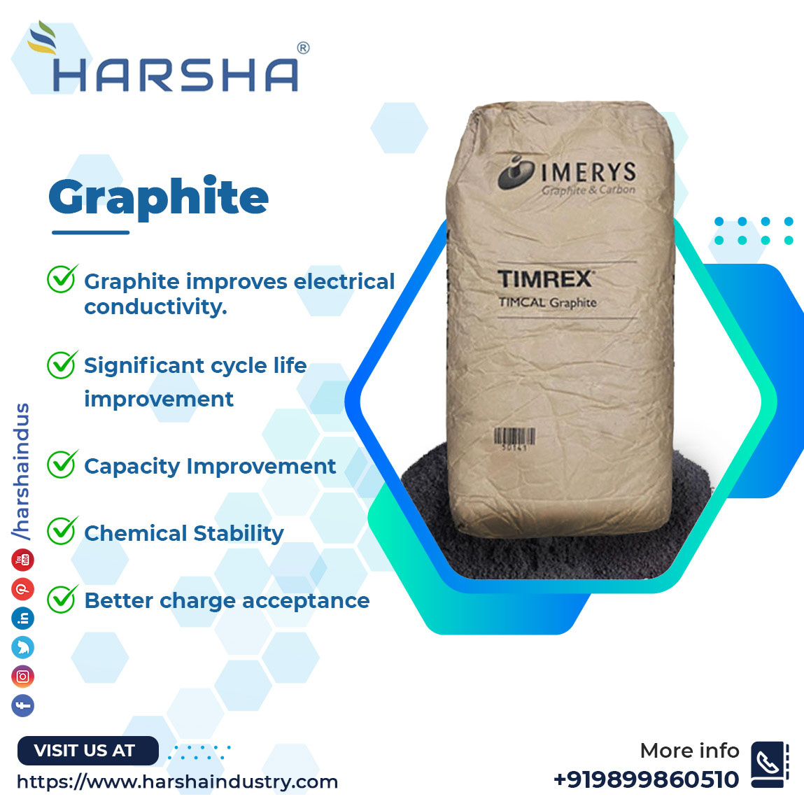 GRAPHITE Graphite improves electrical... - Harsha Industries | Facebook