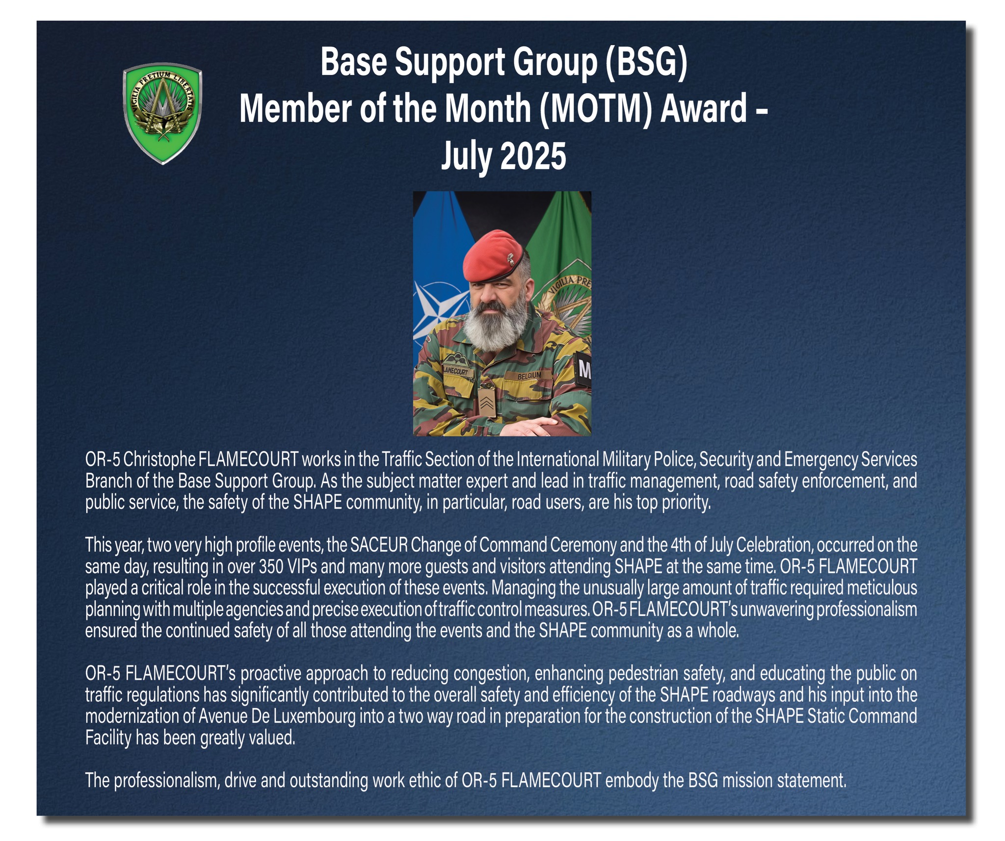 Congratulations to OR-5... - SHAPE Base Support Group | Facebook