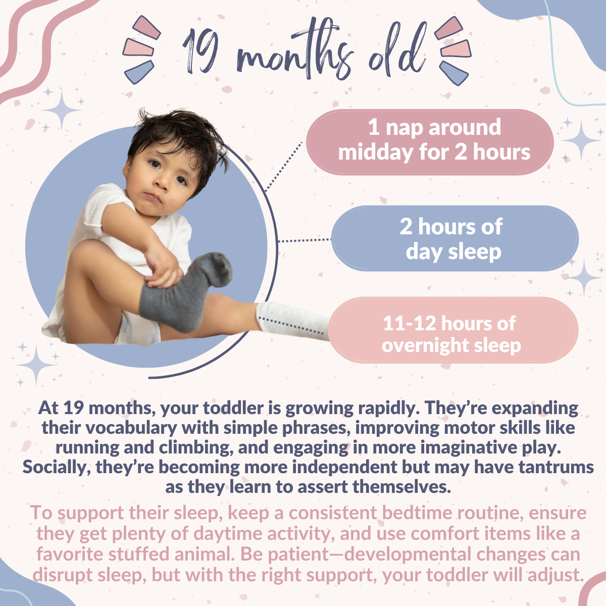Your 19-Month-Old: What to Expect! 🌟 🕒 1 nap around midday for