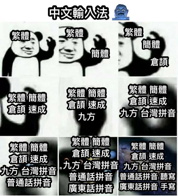 Meme 梗圖倉庫 - 中文輸入法 繁體 繁體 簡體 倉頡 繁體 簡體 繁體 簡體 倉頡 速成 繁體 簡體 倉頡 速成 九方 繁體 簡體 倉頡 ...