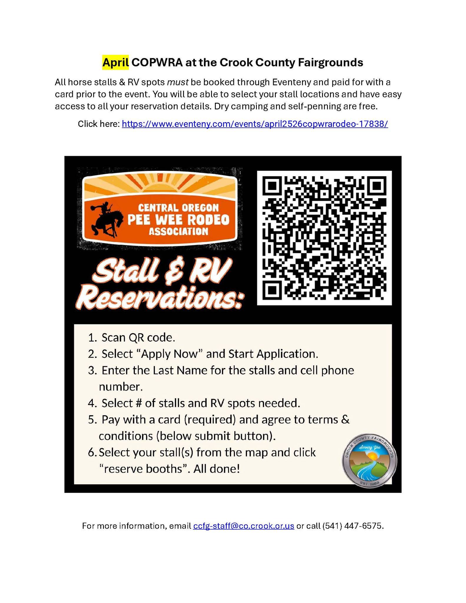 Central Oregon Pee Wee Rodeo Association