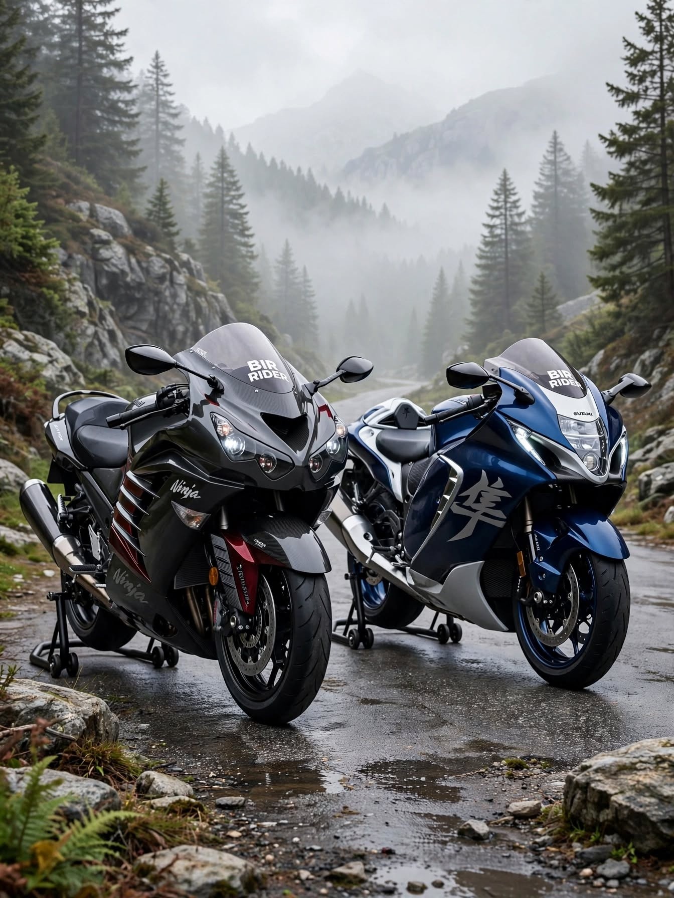 Which legendary superbike do you like? Kawasaki ZX14R or SUZUKI