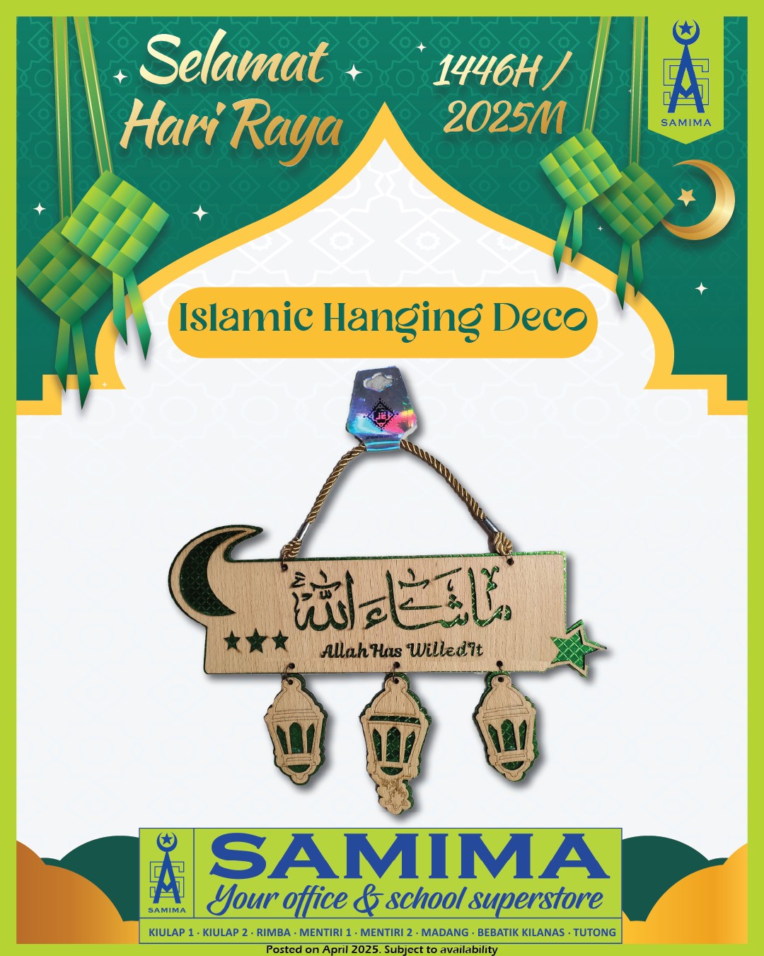 🌙 Beautify your home this Hari Raya... - Samima Sdn. Bhd. | Facebook