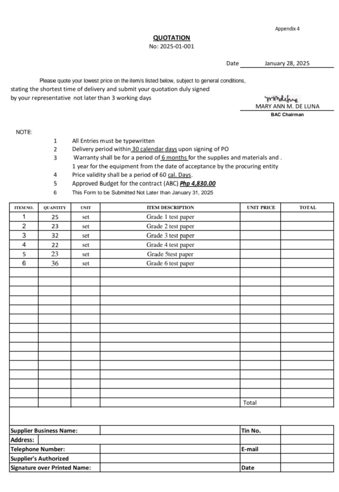 DepEd Tayo Marcelo D. Samaniego ES- Cavite Province - Request for ...