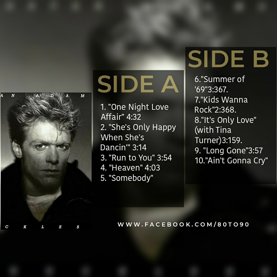 OnThisDay April 19, #1985 Bryan Adams was on the UK album chart