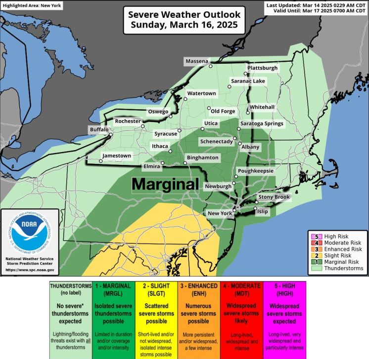 Rockland - 🌩️ Severe Thunderstorm Risk for Sunday Afternoon & Evening 🌩 ...