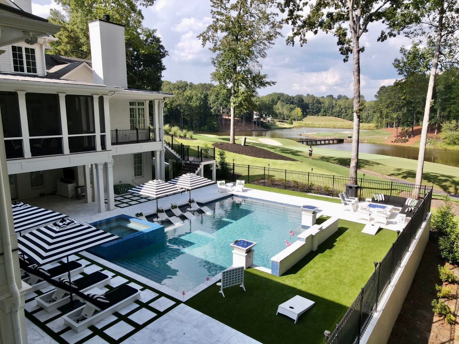 Georgia - Dive into luxury at Hawks Ridge! 🌿 This sleek, modern pool is ...