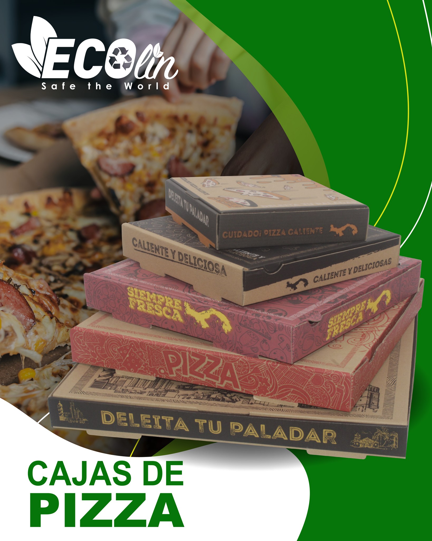 Ecolin - 🌱 Las cajas de pizza Ecolin están hechas con materiales ...
