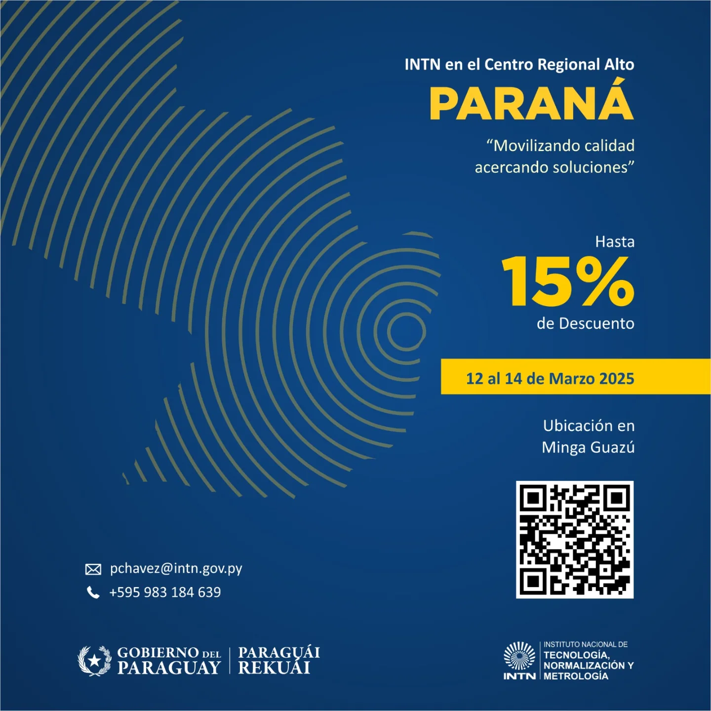 #Atención | Alto Paraná 🇵🇾El INTN estará presente en su sede de Minga ...
