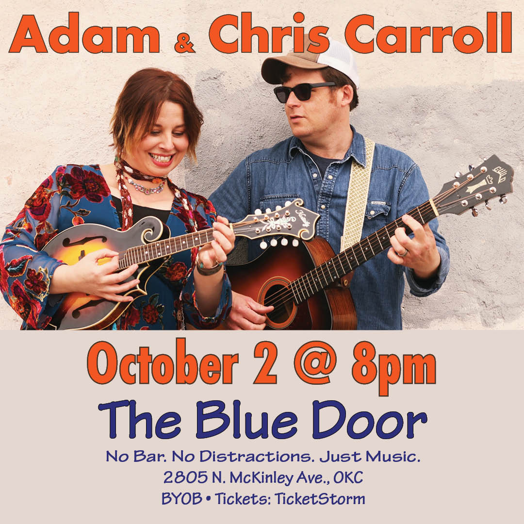 Adam & Chris Carroll concert at The Blue Door OKC Oct 2