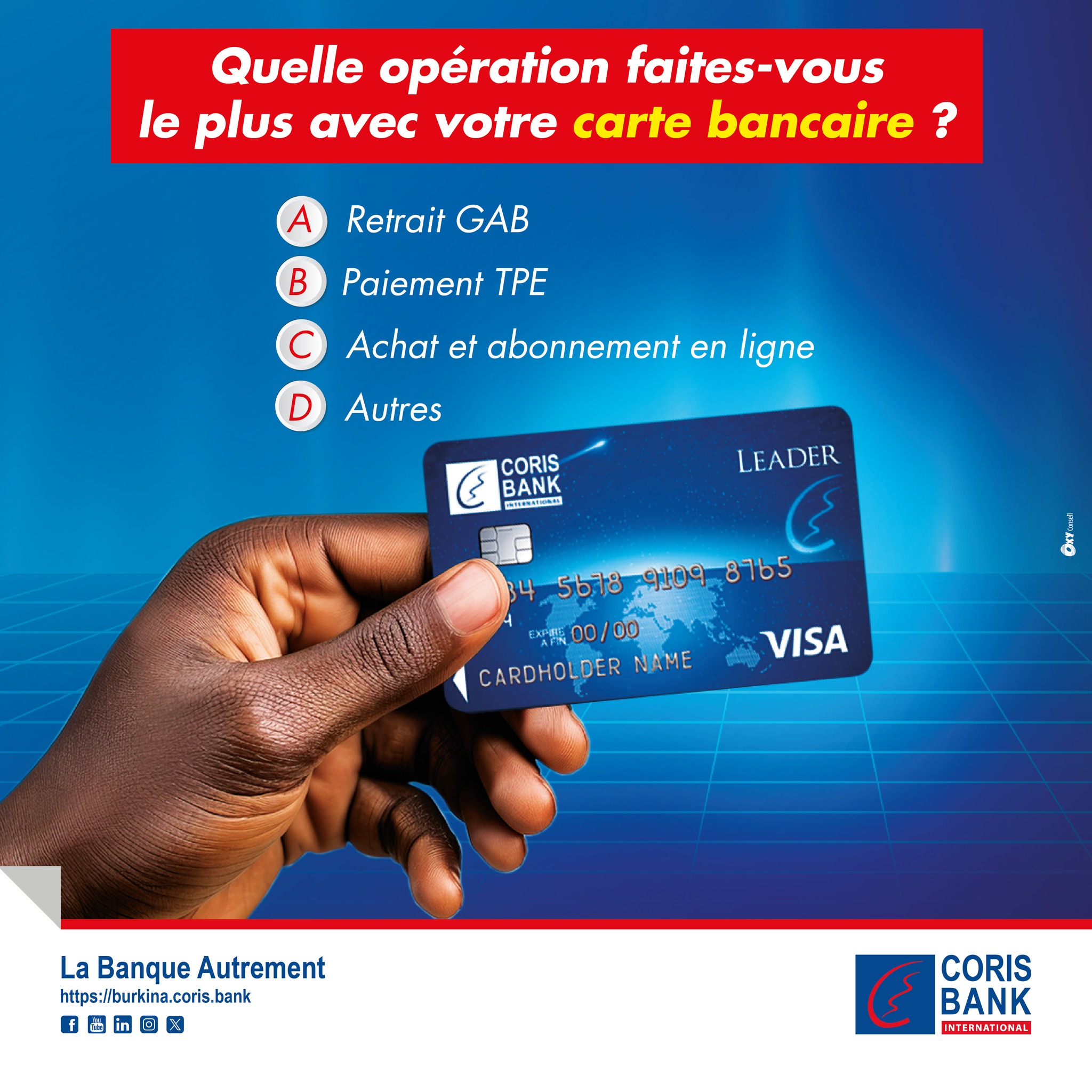 Coris Bank International Burkina Faso - Avec E-swift recevez ...