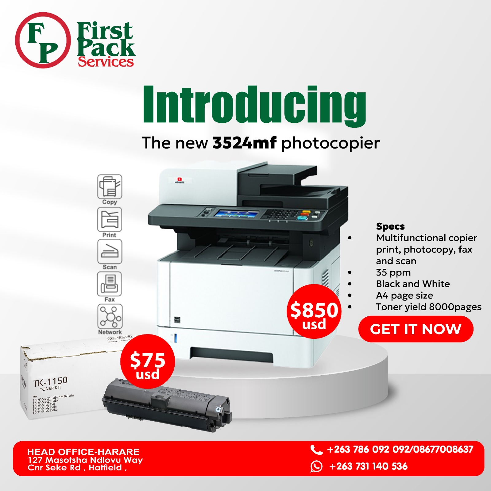 First - Introducing the Olivetti D-Copia 3524MF🔥🔥🔥🔥 Boost your ...