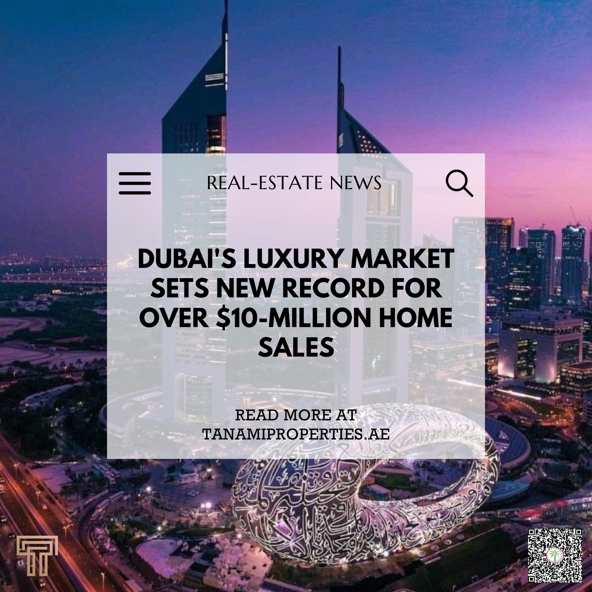 Tanami - 📈 Dubai’s Luxury Market Hits New Heights! 💎🏡 Dubai’s ultra ...