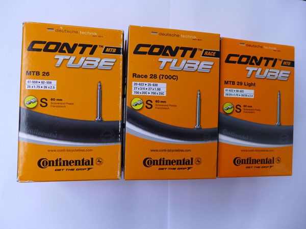 Lot De 2 Chambres à Air Continental VTT 29" + 3 Démonte-Pneus - Conti Tube 47/62-622 SV