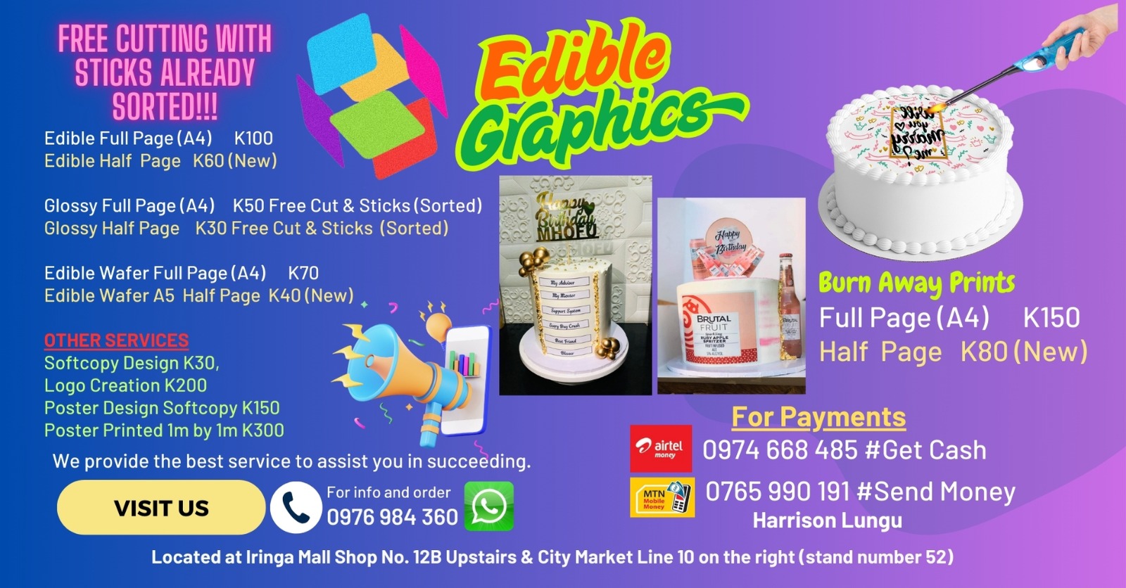 Edible Graphics | Lusaka