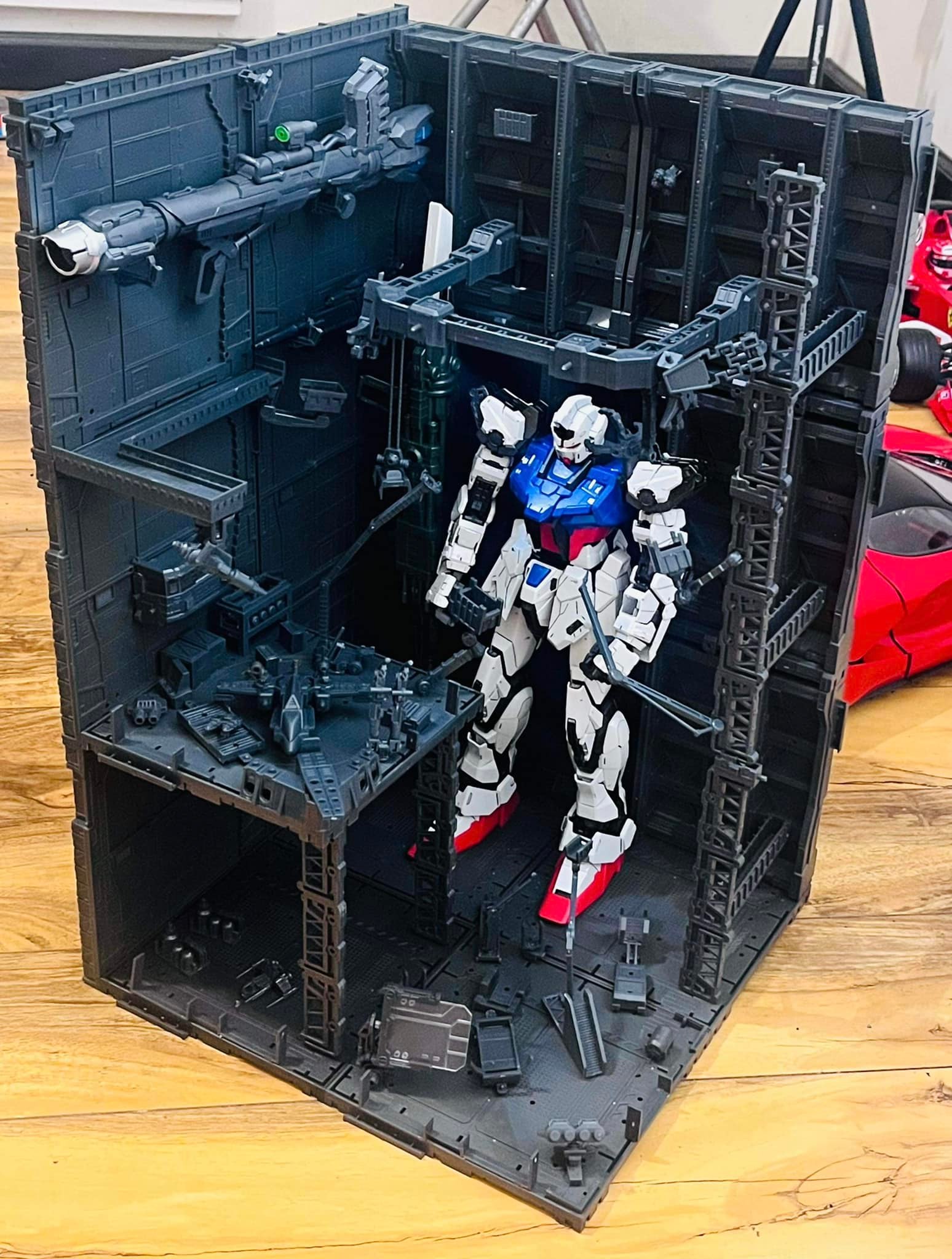 Gundam diorama progress and completion