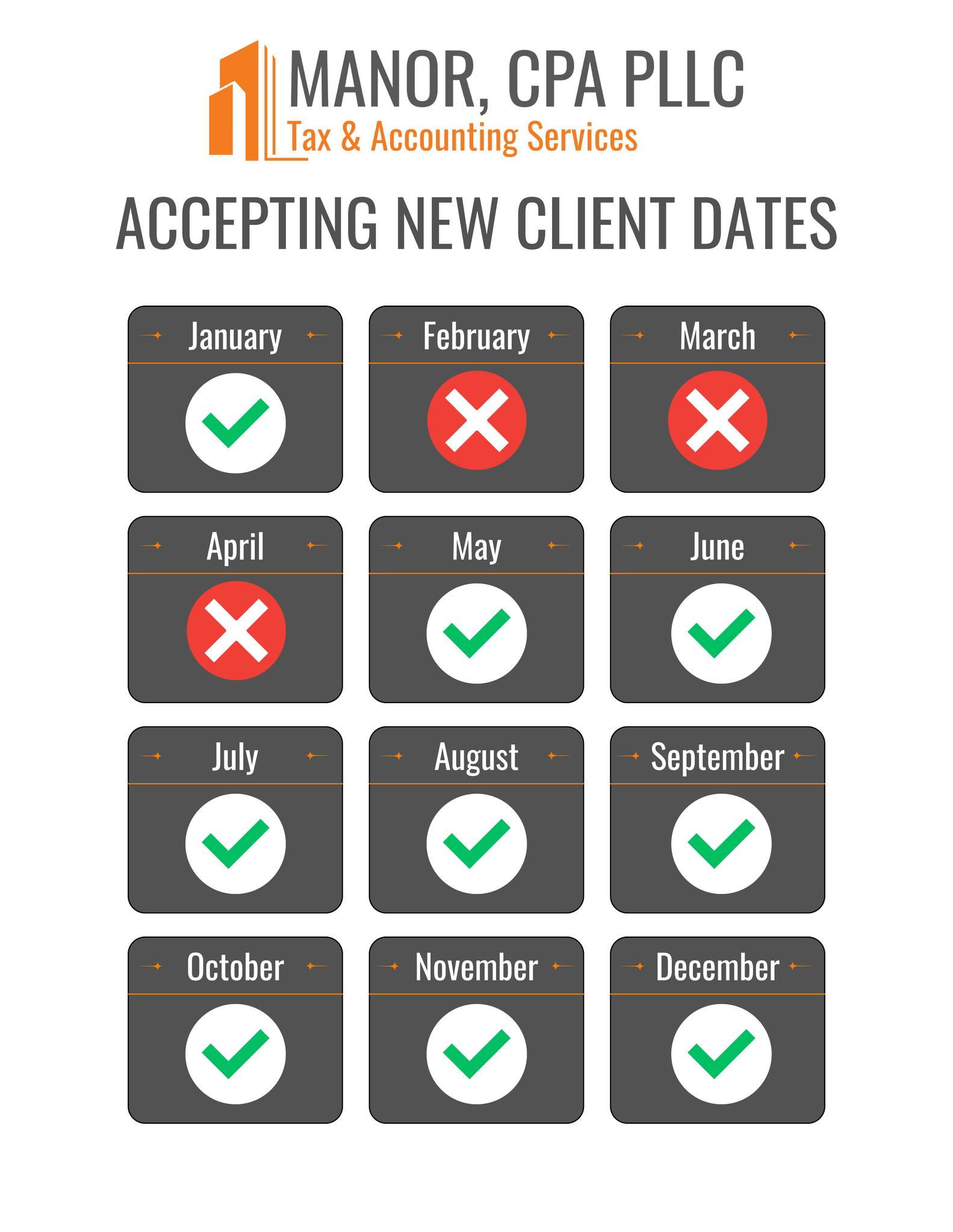 Manor, CPA PLLC - 🌟 New Client Onboarding 🌟 We’re...