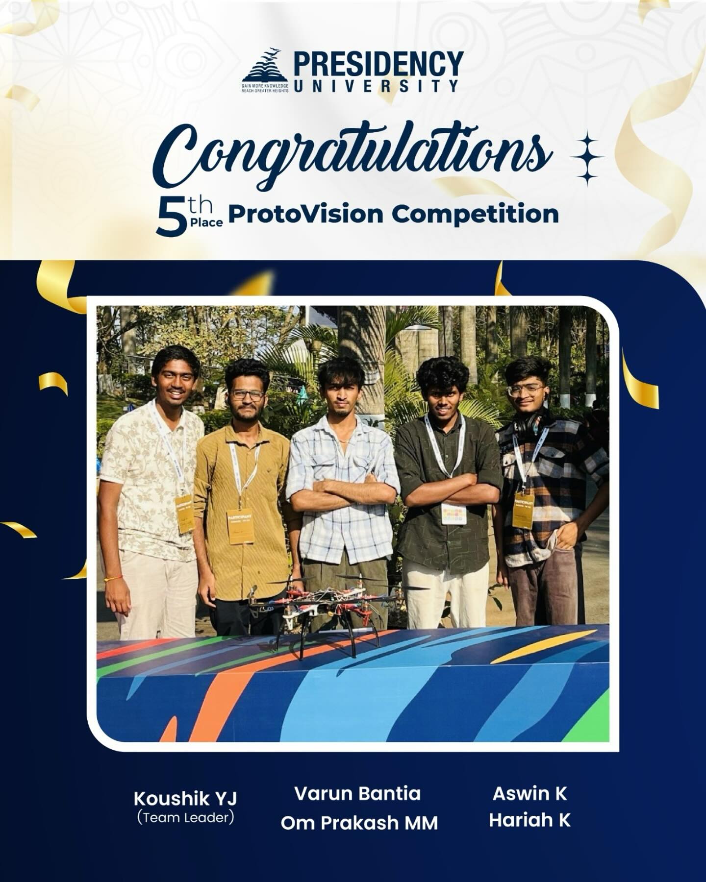 Presidency University - 🏆 Top 10 Finish at ProtoVision 2025! We are ...