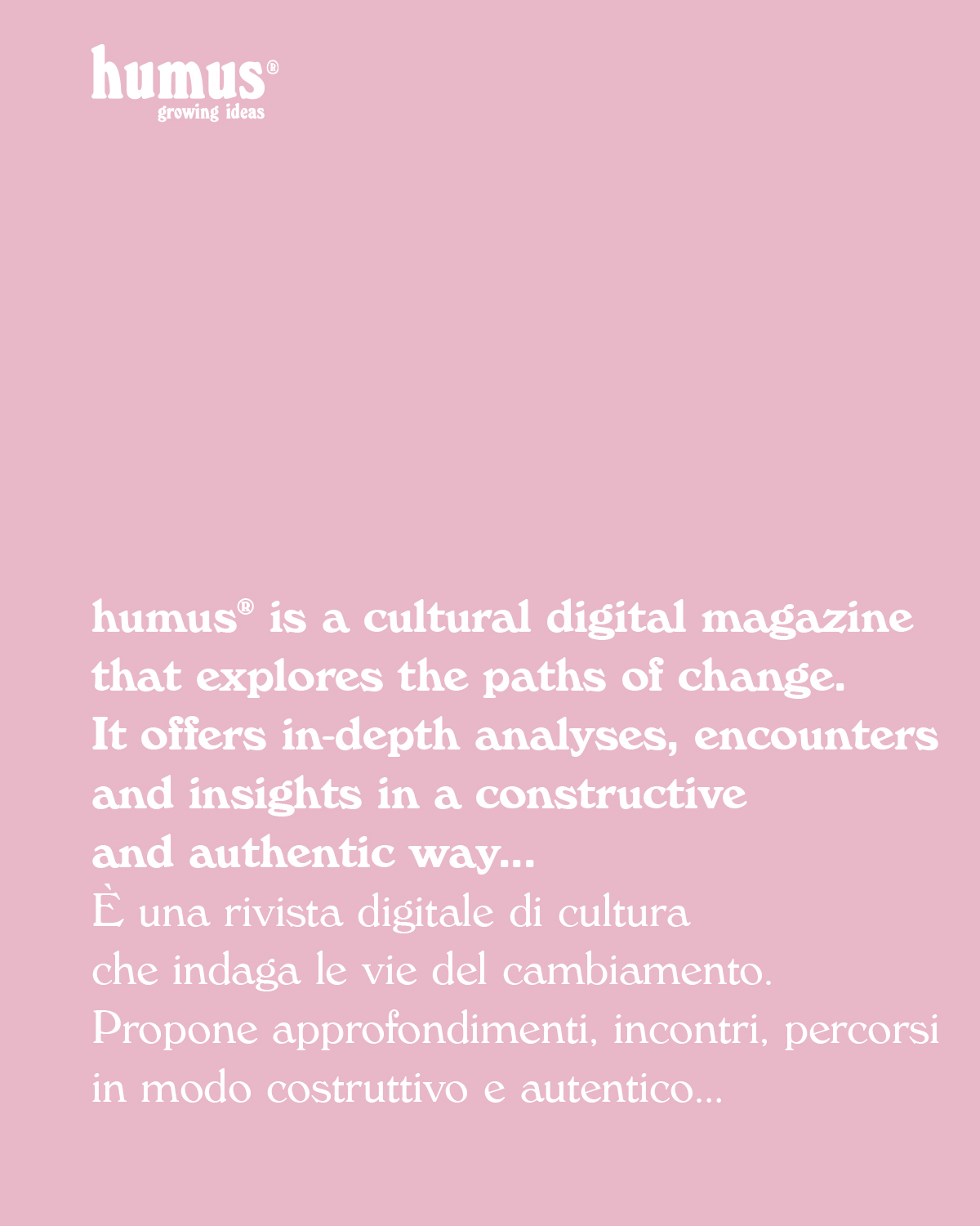 Humus digital mag added a new photo. - Humus digital mag