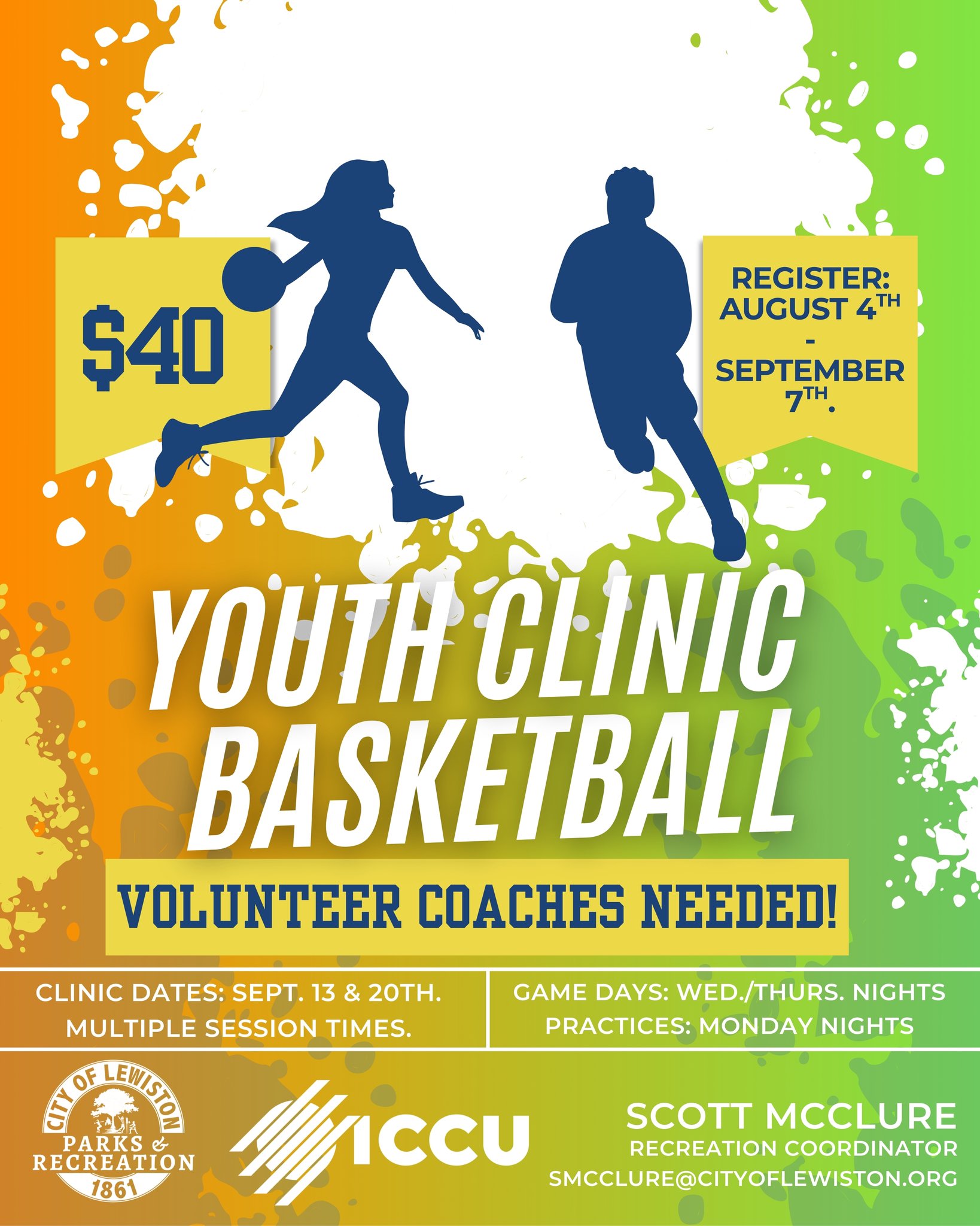 Youth Basketball Closing Soon!... - Lewiston Parks Recreation | Facebook