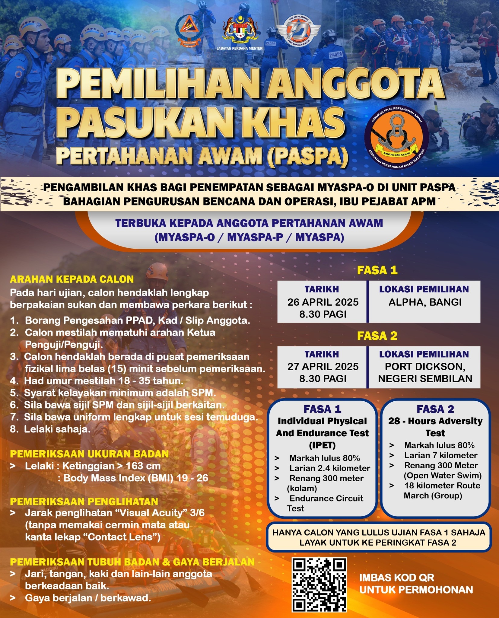 Angkatan - #KAWALAN SESI PEMILIHAN ANGGOTA PASUKAN KHAS PERTAHANAN AWAM ...