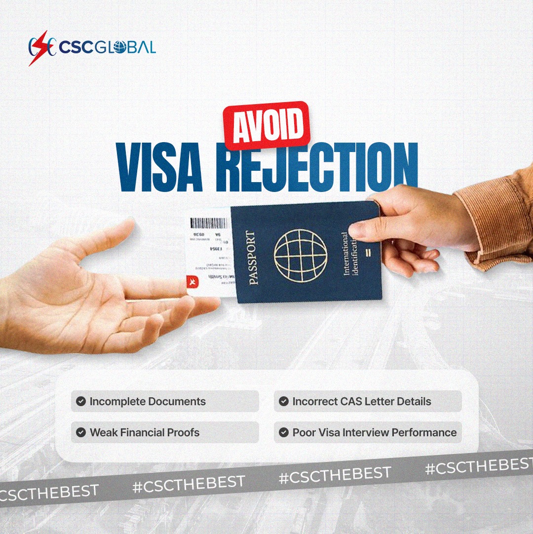 CSC - 🚫 Avoid Visa Rejection! ️📑 Common reasons for visa refusal ...