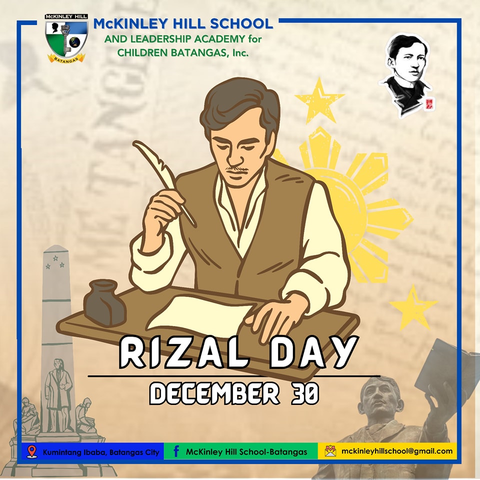 McKinley - Today, we honor the life and legacy of Dr. José Rizal, a ...