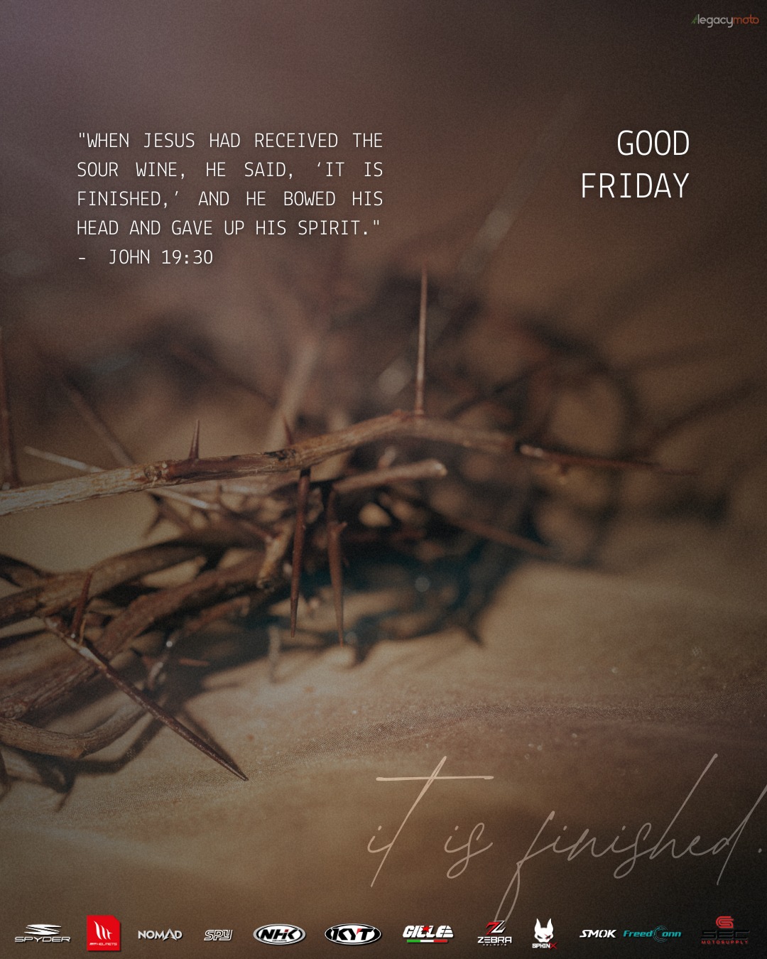Legacy - Today we pause to remember the meaning of Good Friday. A day ...