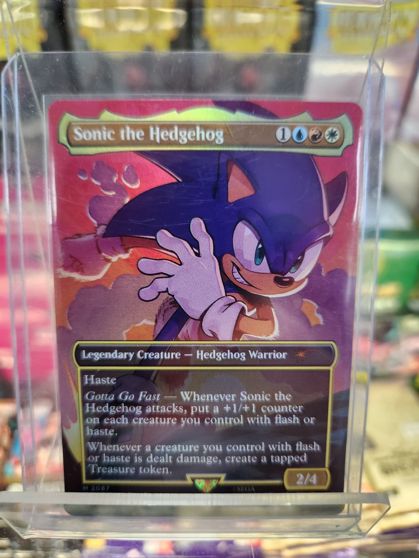 pokemon cards sonic SECRET LAIR Legends NONFOIL Seven brand sonic V pokemon card by