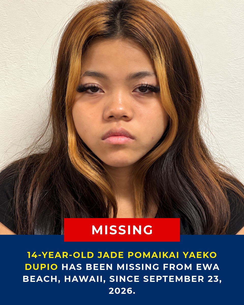 Missing - 🚨 MISSING TEEN: JADE POMAIKAI YAEKO DUPIO (14) 🚨 14