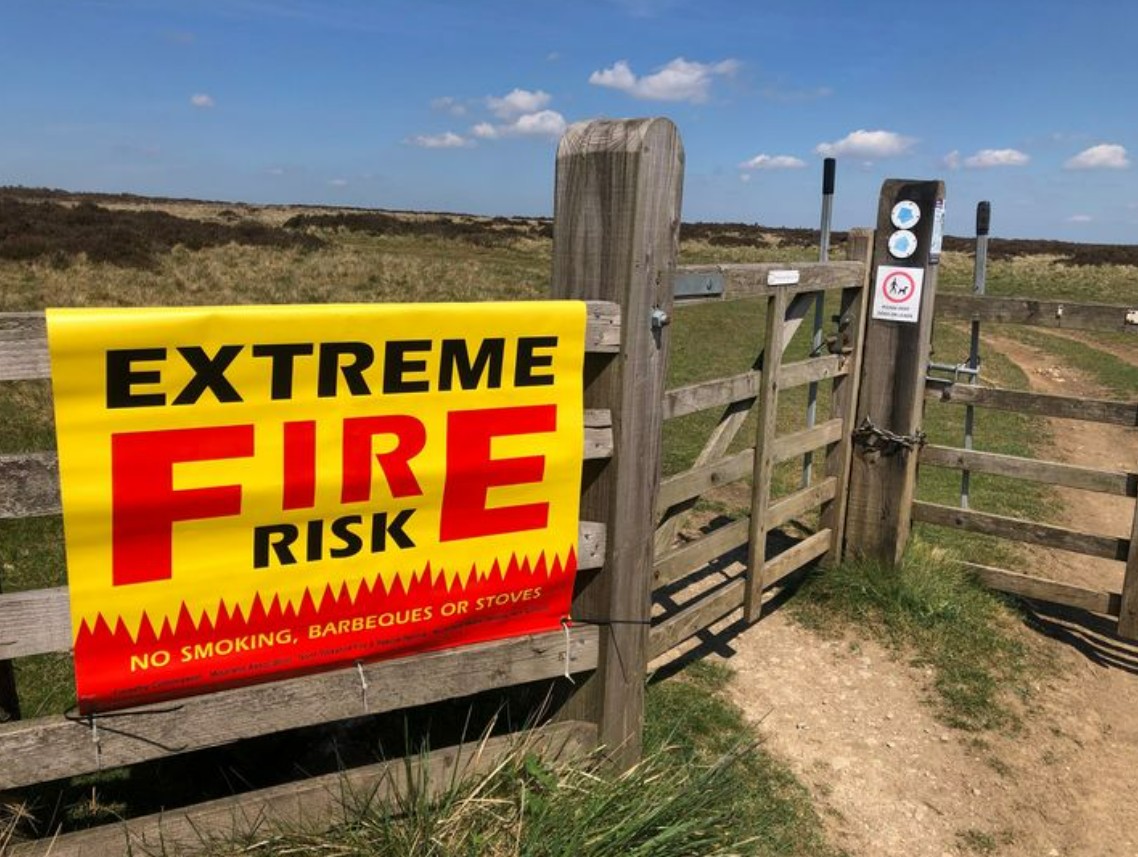 Yorkshire - It’s extremely dry in the National Park and the risk of ...