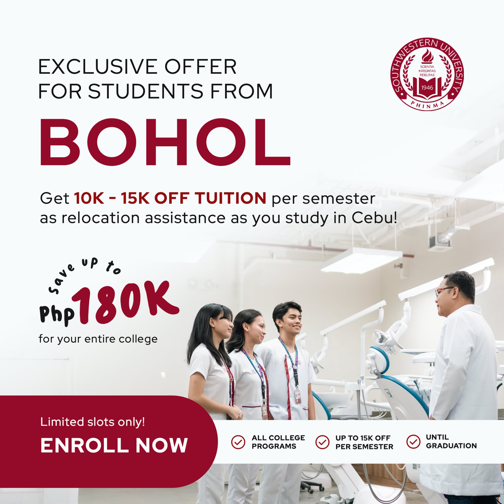 Southwestern - Exclusive Offer for Students from Bohol! Exciting news ...