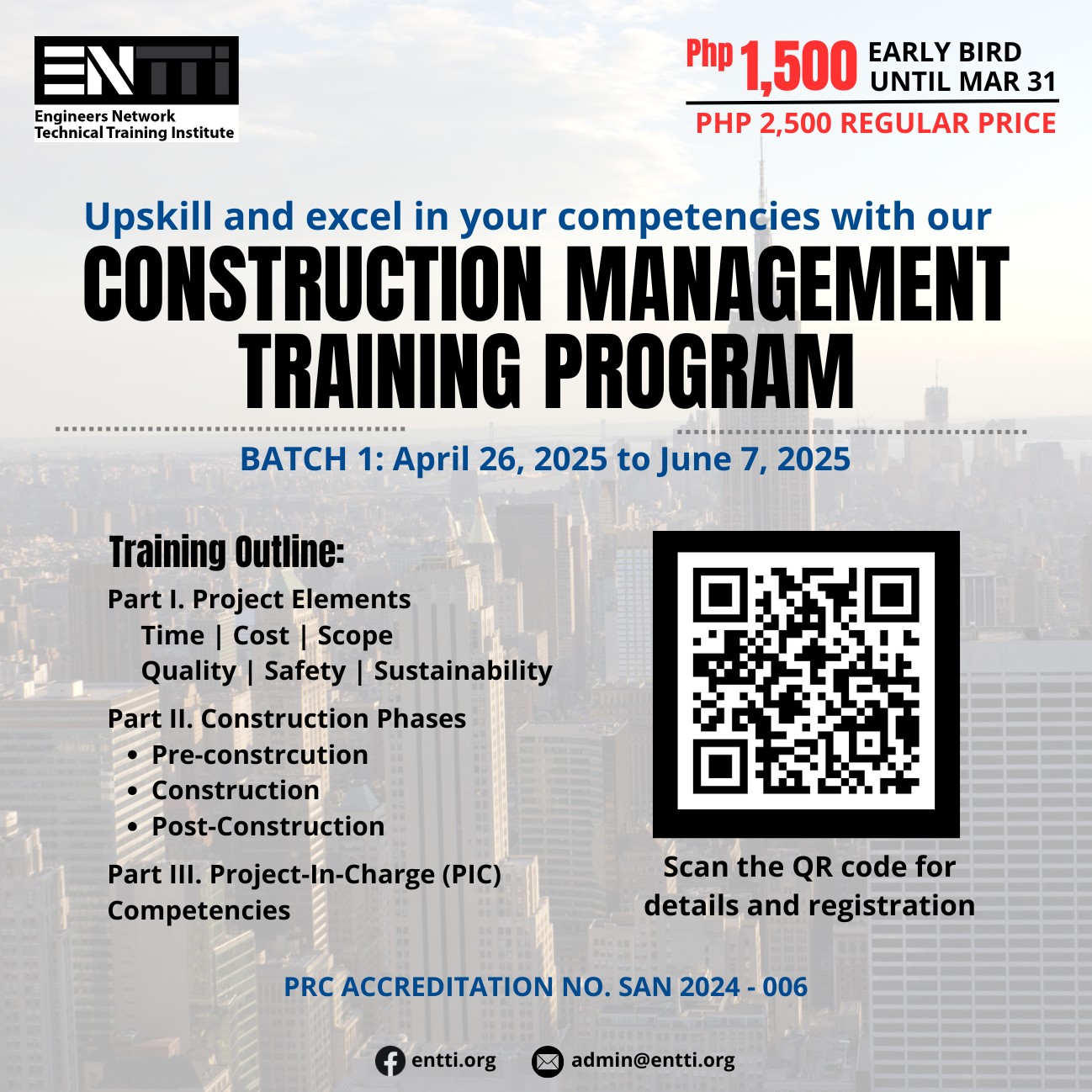 ENTTI - Take your Construction Management skills to the next level! 🏗️🚀 ...